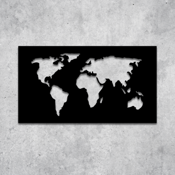 Solid World Map