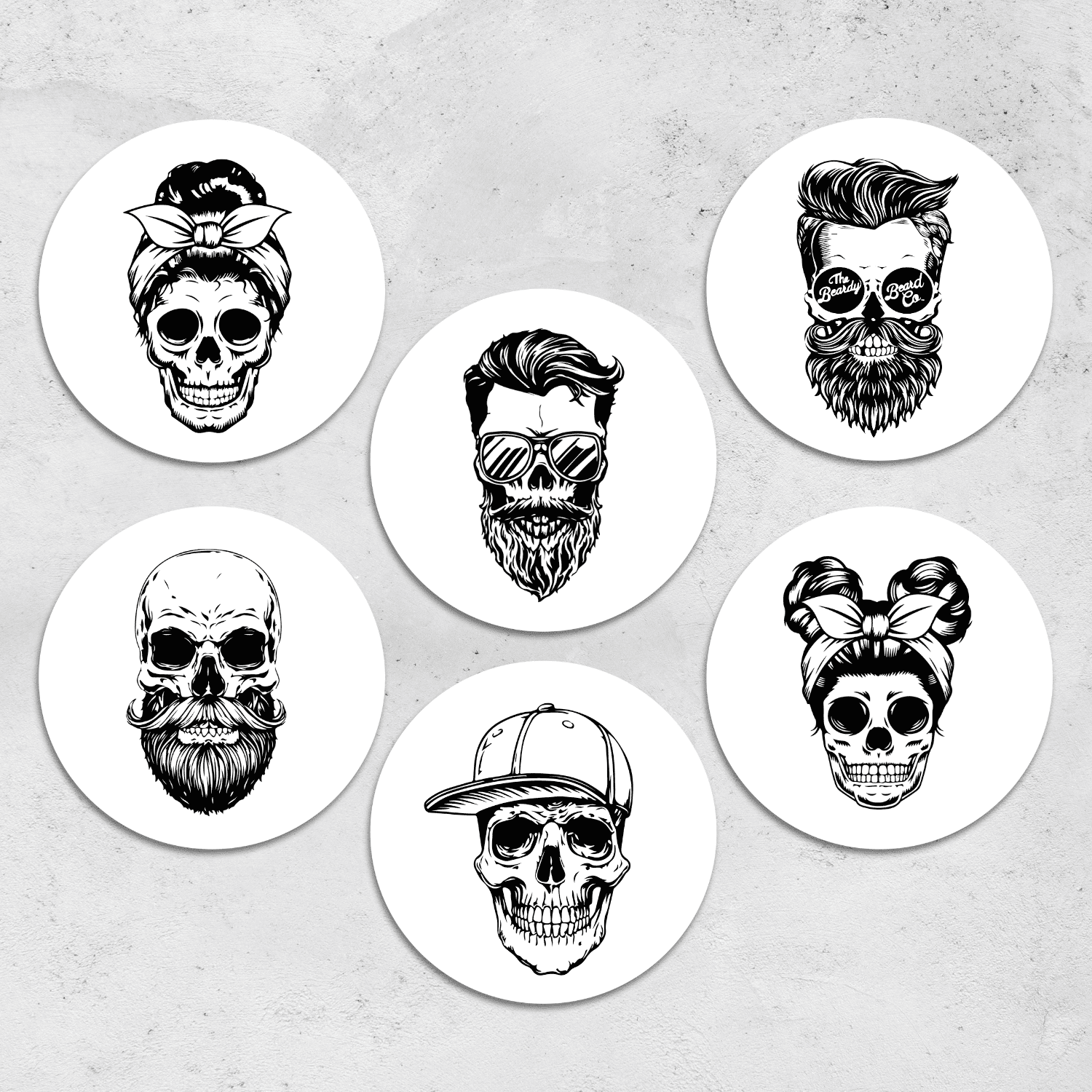 Retro Skulls
