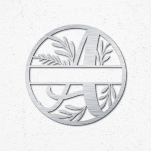 Floral Round - Silver Aluminium