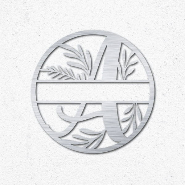 Floral Round - Silver Aluminium