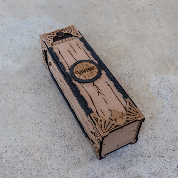 Upright Vintage Wine Box - Image 2