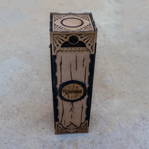 Upright Vintage Wine Box