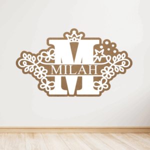 Name Sign 2 Layer Girls