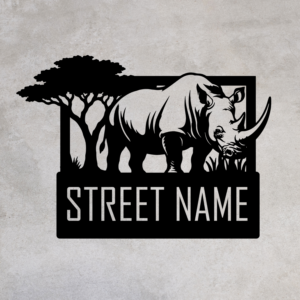 Rhino Street Name Design Bundle