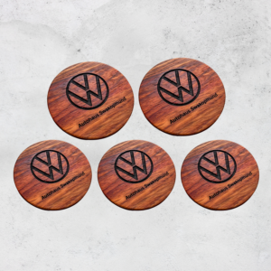 Hardwood Corporate Coaster | Kiaat Dolfhout