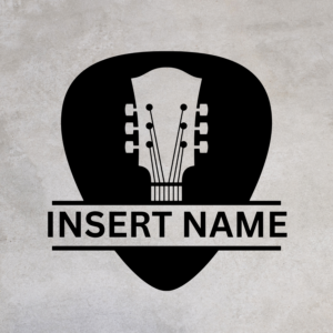 Guitar Name Monogram Laser Cut