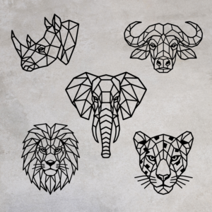 Big 5 Geometric Laser Cut Design